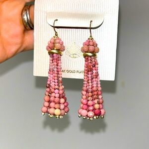 Kendra Scott bead tassel earrings.